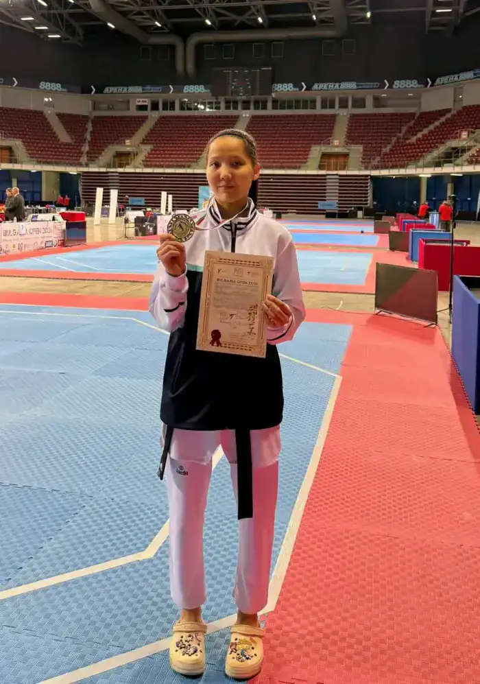 Столичная таеквондистка Тогжан Казнабек одержала победу в Болгарии (3)