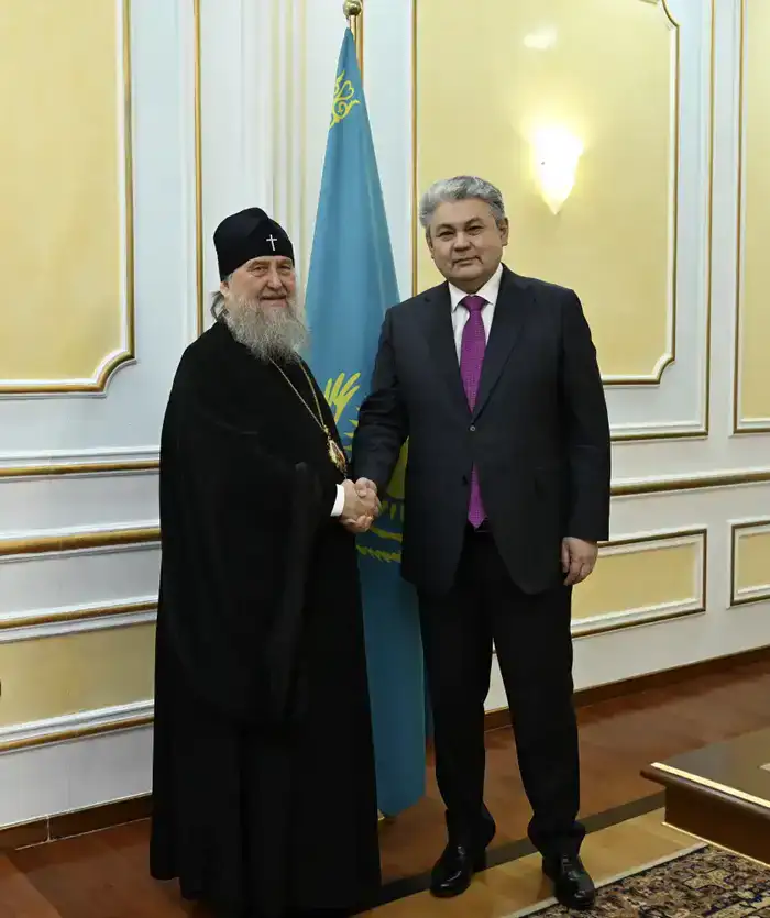 Встреча Министра иностранных дел Казахстана с Главой Православной Церкви: укрепление межрелигиозного диалога