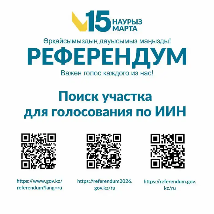 Референдум 15 марта 2026 года: информация о местонахождении участков для голосования доступна