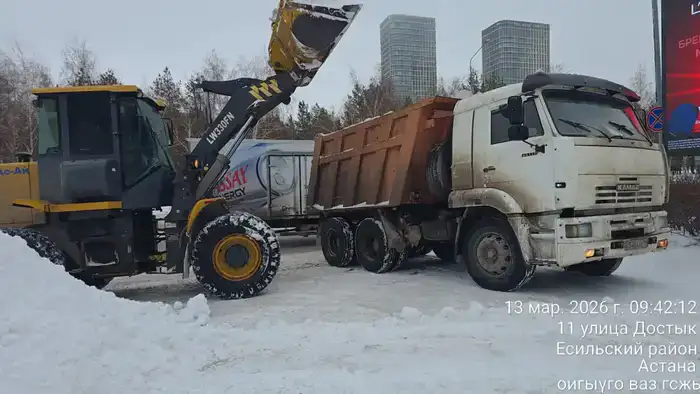 Более 1 800 единиц спецтехники задействовано в снегоуборочных работах в Астане (8)