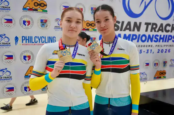 Казахстанские юниорки завоевали вторую золотую медаль чемпионата Азии по велотреку (3)