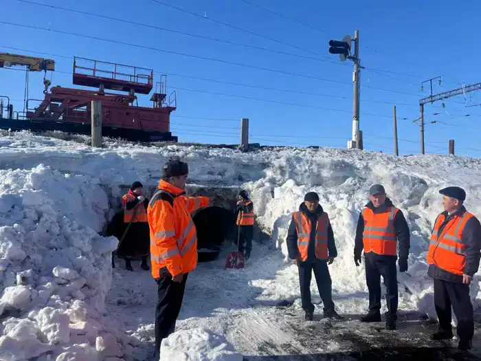 Проверка готовности железнодорожной инфраструктуры Акмолинской области к паводкам