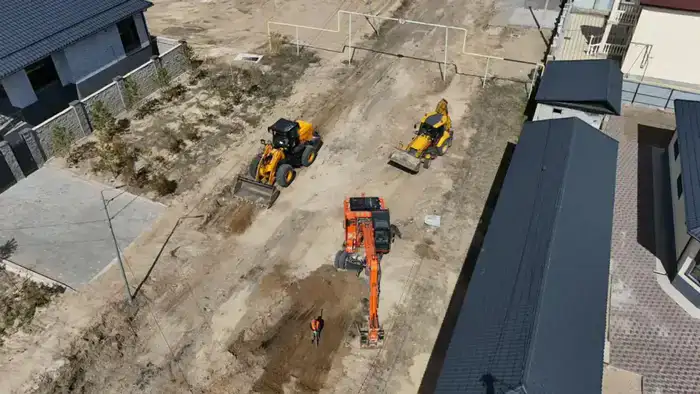 Реконструкция улицы М. Ауэзова в Конаеве