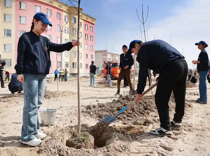«Таза Қазақстан»: в Жамбылской области высадили свыше 9 тысяч деревьев (3)