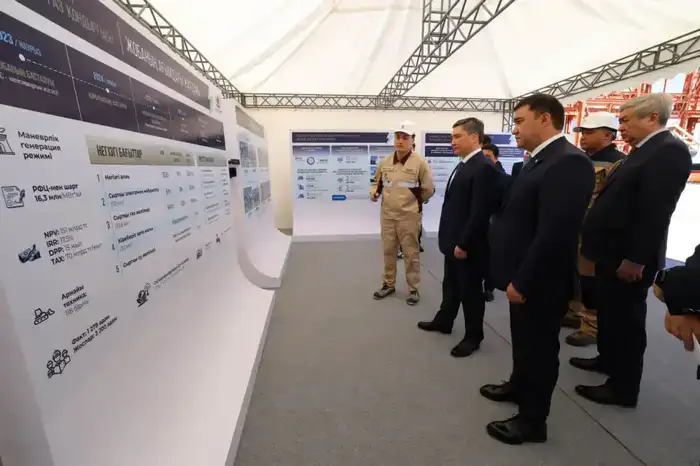 Олжас Бектенов проверил реализацию поручений Президента по строительству электростанции в Туркестанской области (2)
