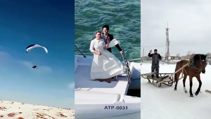 Казахстанцы выбирают: от саней до параплана — уникальные способы добраться до избирательных участков