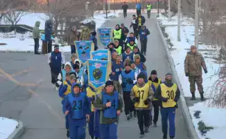 Сплочение воинских коллективов через массовый забег в честь Наурыза