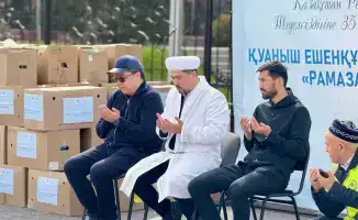 200 семей в Толебийском районе получили продуктовые корзины накануне праздника