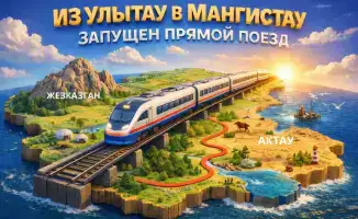 С 1 апреля запускается новый поезд из Жезказгана в Мангистау за 29 часов