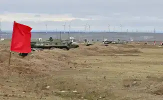 Тактическое учение военнослужащих в Конаевском гарнизоне