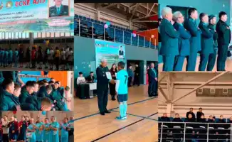 Футбольный турнир в Темиртау: ветераны МВД в едином строю памяти о Ерлане Нургалиеве