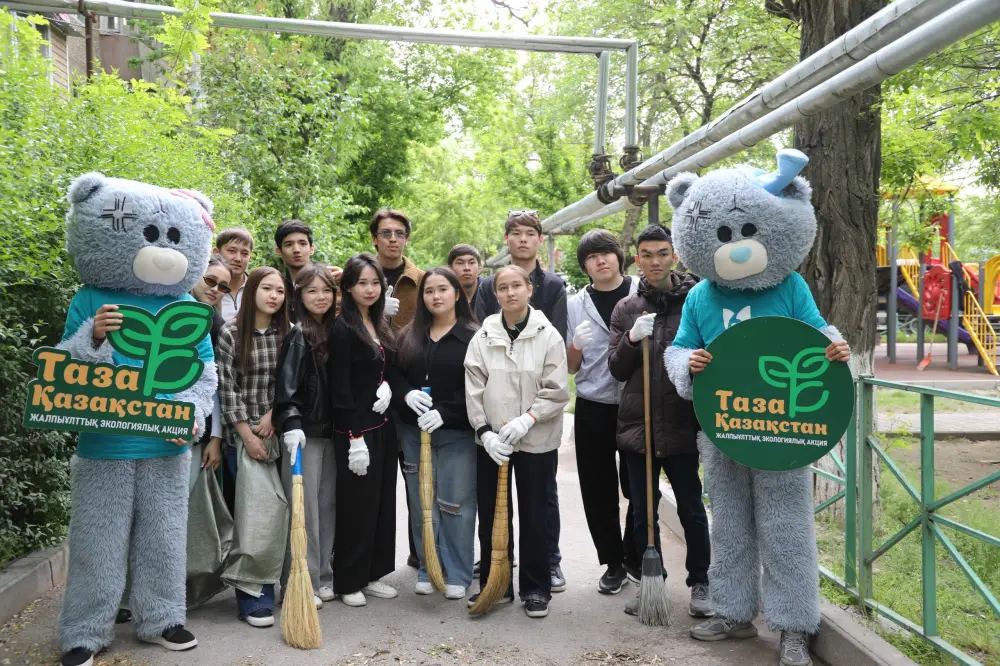 В Шымкенте прошёл день чистоты: более 55 тысяч участников очистили город, вывезя свыше 461 тонны отходов Шымкенте