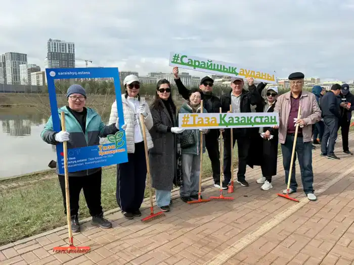 «Таза Қазақстан» в Астане: столичные спортсмены поддержали экологическую акцию (4)