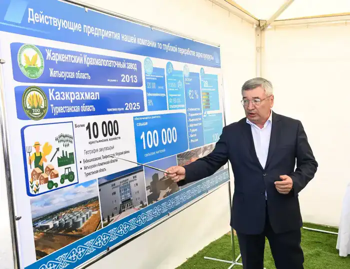 В Сырдарьинском районе начато строительство завода по глубокой переработке кукурузы (8)