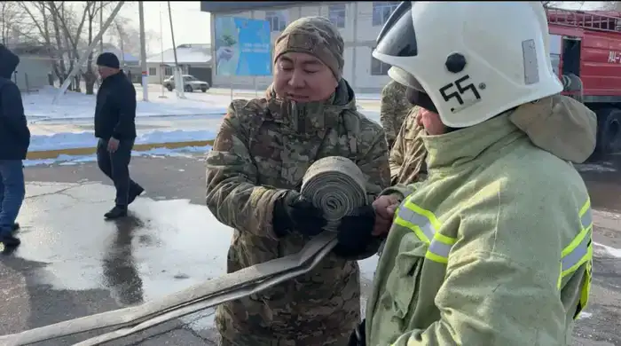 Добровольные пункты пожаротушения «Ауыл құтқарушылары» на защите сел Алматинской области (2)
