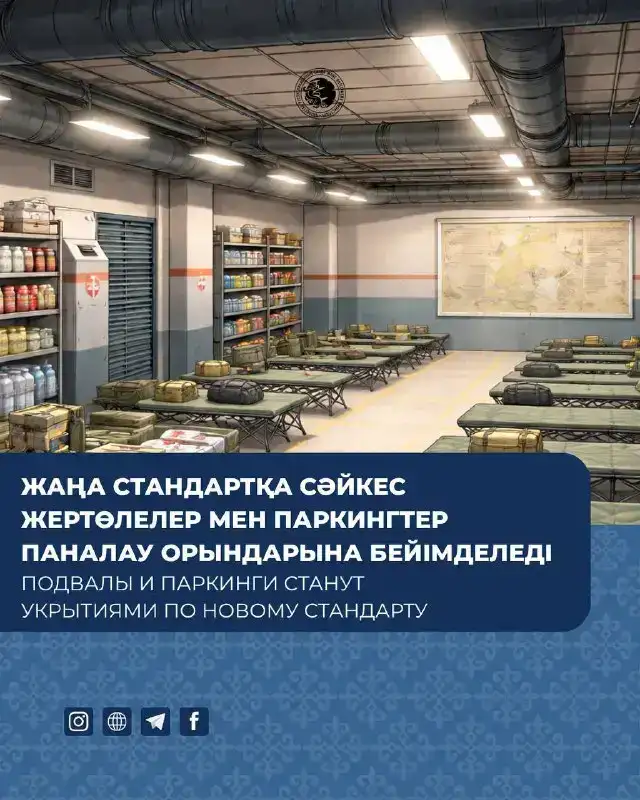 Новый стандарт укрытий в Казахстане: подземные паркинги и подвалы как меры безопасности в чрезвычайных ситуациях