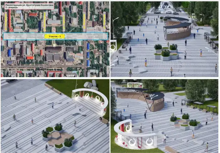 В Петропавле начался второй этап реконструкции главной улицы города (9)