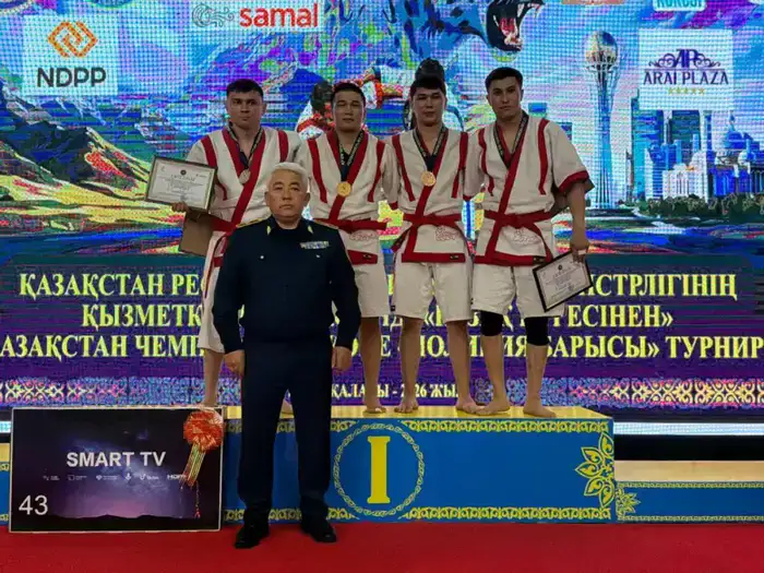 Чемпионат страны по қазақ күресі завершился в Таразе (2)