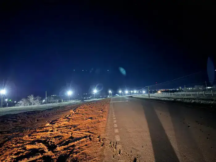 В селе Гастелло зажглись новые фонари (2)