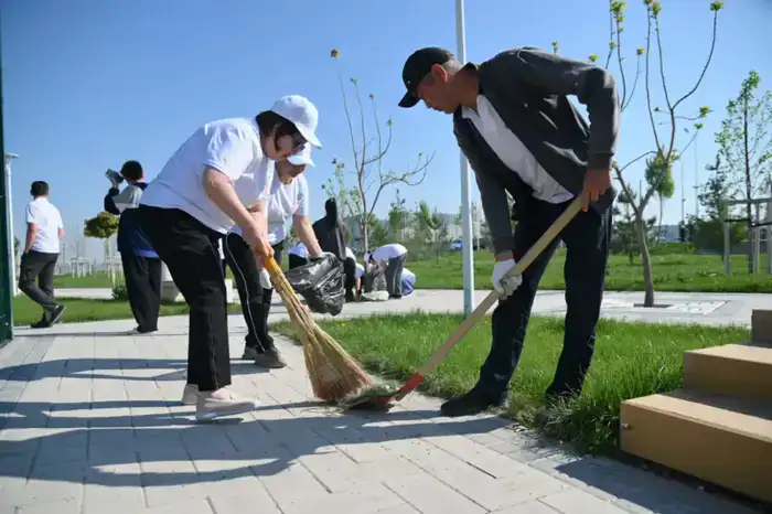 ШЫМКЕНТ: АБАЙ АУДАНЫНДА «ТАЗА ҚАЗАҚСТАН» АКЦИЯСЫ ӨТТІ (6)