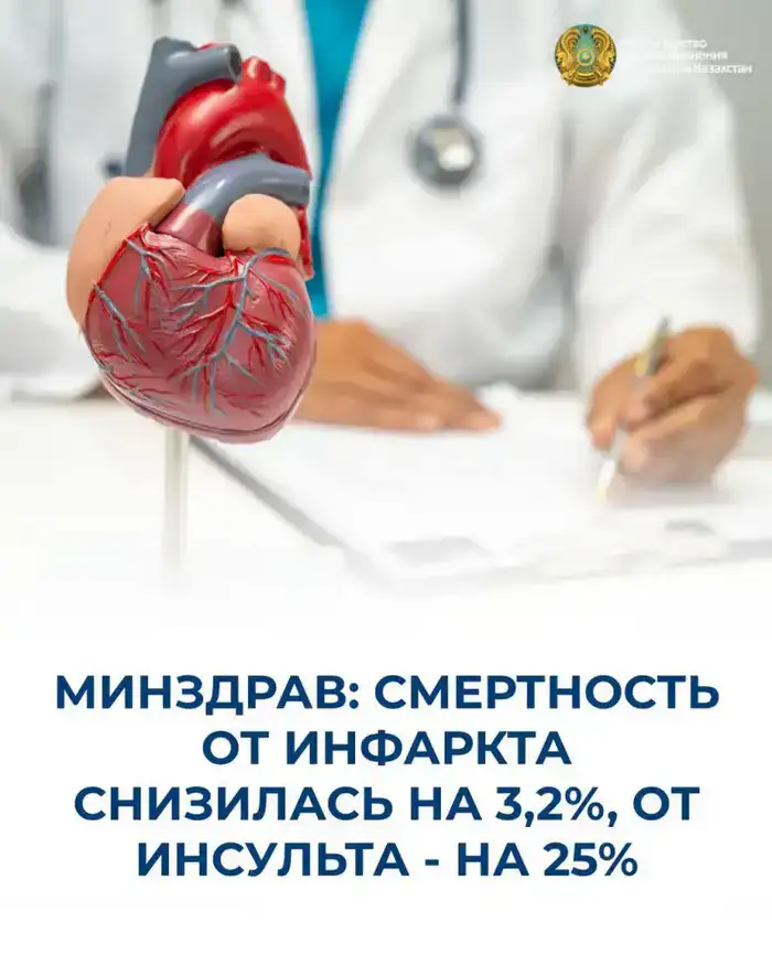 Сердце Казахстана бьётся легче: снижение смертности от инфаркта и инсульта