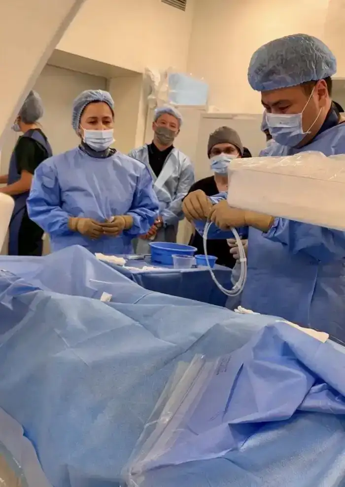 Первая операция с использованием технологии EKOS в Туркестане