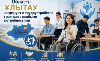 Успехи трудоустройства в области Ұлытау: новые возможности для граждан с особыми потребностями
