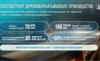 Инвестиционное соглашение на строительство деревообрабатывающего завода в Северо-Казахстанской области