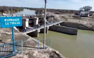 Сброс почти 1 миллиарда кубометров воды из Тасоткельского водохранилища начат в Созакском районе для поддержки экосистемы