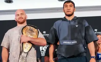 Чемпион мира из Казахстана Ризабек Айтмухан провёл дуэль взглядов с американским борцом Кайлом Снайдером перед титульным поединком на турнире. Событие прошло в напряжённой атмосфере, где оба спортсмена продемонстрировали уверенность и готовность к предсто