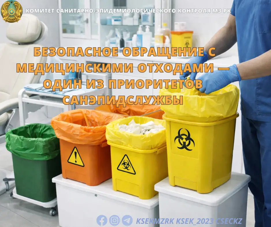 Усиление контроля за утилизацией медицинских отходов в Казахстане как шаг к экологической безопасности