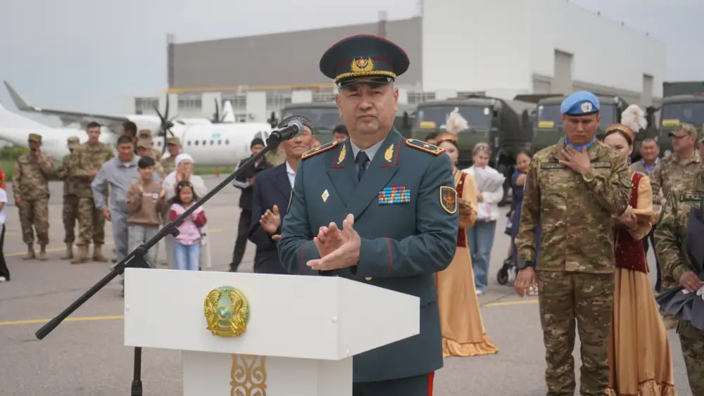 Прибытие миротворцев Казахстана из ООН с Голанских высот в Алматы