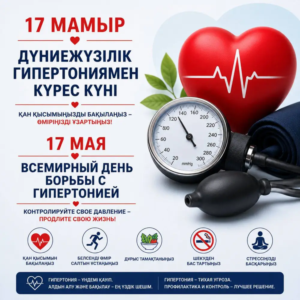 Сердце под давлением: 17 мая — день осознания угрозы артериальной гипертонии