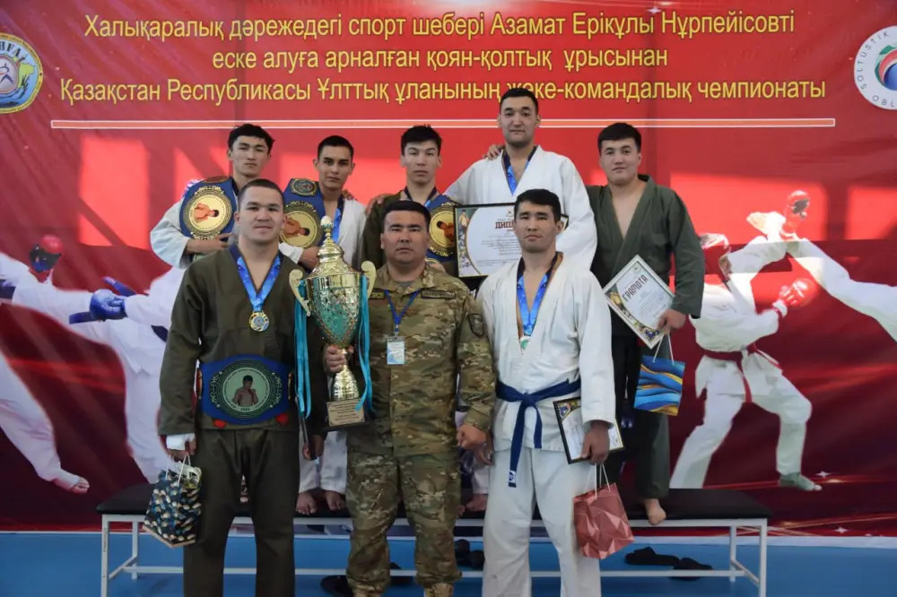 В Петропавловске прошёл чемпионат Национальной гвардии по рукопашному бою (5)