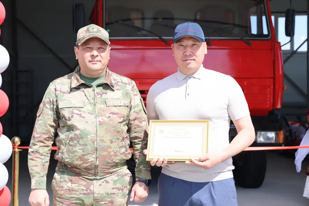 Открытие поста Ауыл құтқарушылары в Шикылдак для безопасности жителей