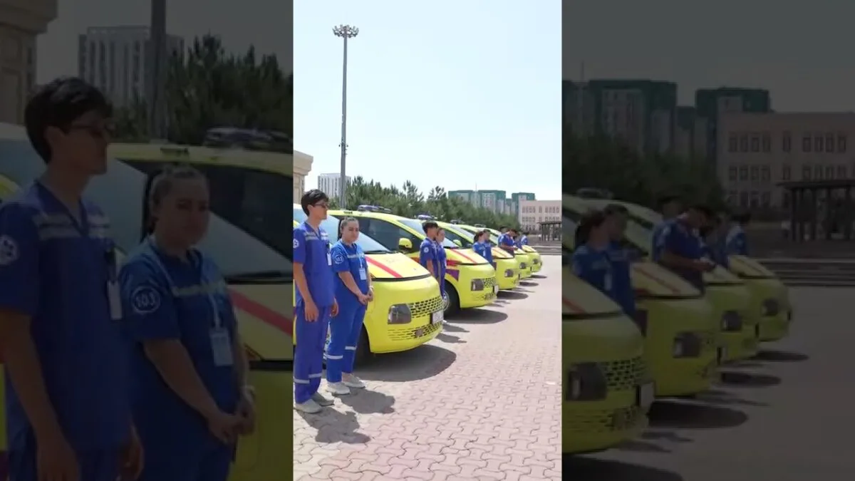 Скорая помощь Шымкента: новый автопарк – 25 «железных ангелов» на страже здоровья горожан