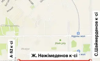 Частичное закрытие улицы Нажимеденова в Астане