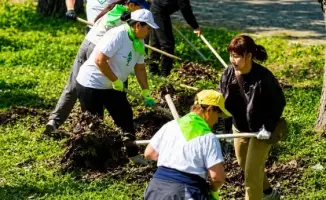 Субботник к Дню работников культуры в Алматы