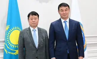 Встреча акима Алматы с руководством Hyundae Medical обсуждение строительства многопрофильной больницы SLG-Hyundae