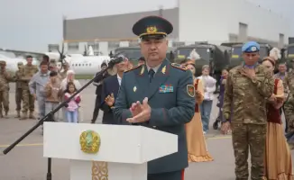 Прибытие миротворцев Казахстана из ООН с Голанских высот в Алматы
