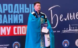 Карагандинский спасатель Александр Комаров выиграл турнир "Белые ночи" в Санкт-Петербурге, выполнив 70 подъёмов гирь по 32 кг