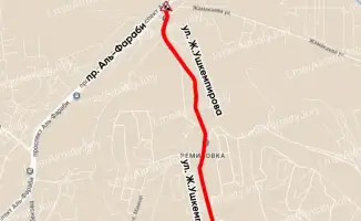 Перекрытие улицы Ж.Ушкемпирова в Алматы в связи с ремонтом