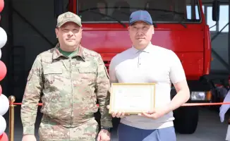 Открытие поста Ауыл құтқарушылары в Шикылдак для безопасности жителей