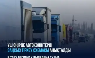 Раскрыта схема незаконной регистрации 82 грузовых автомобилей в трех областях Казахстана