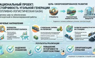 Национальный проект по угольной генерации направлен на повышение устойчивости топливно-логистической базы