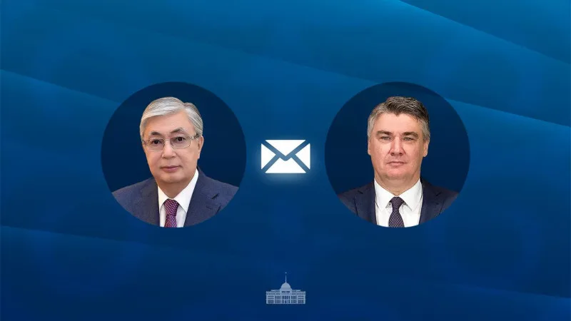 Касым-Жомарт Токаев поздравил президента Хорватии Зорана Милановича с Днём государственности