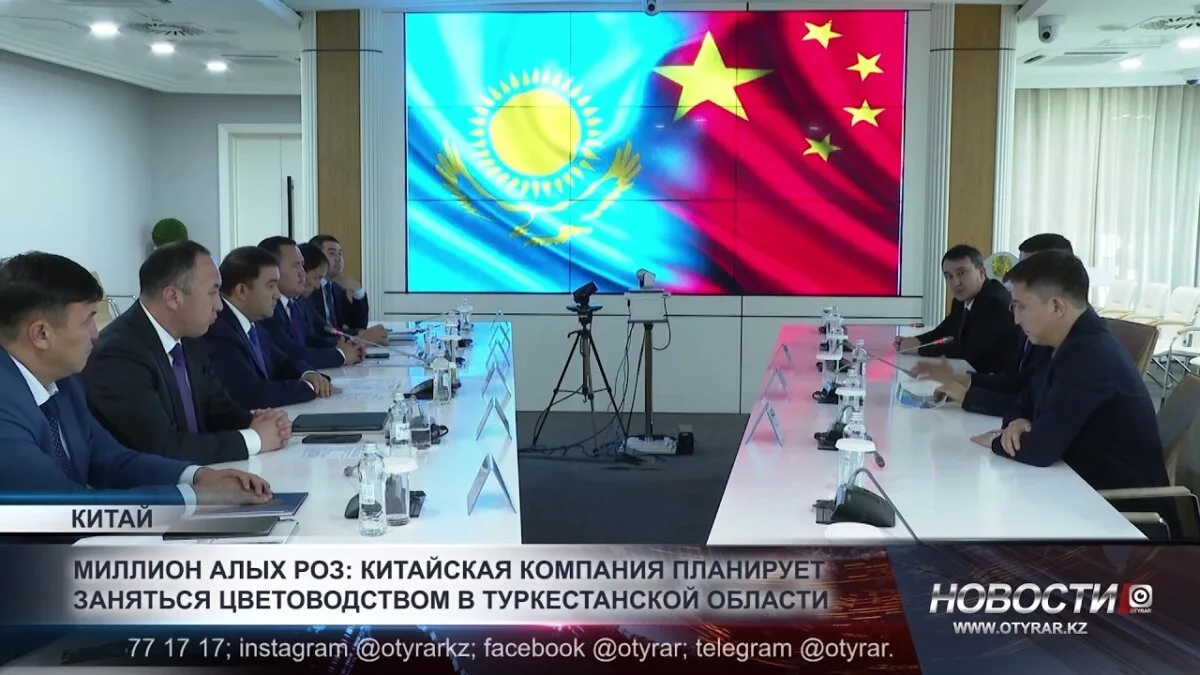 Китайская компания запускает проект по цветоводству в Туркестанской области: новые горизонты агробизнеса