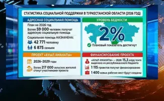 Статистика социальной поддержки в Туркестанской области: анализ и тенденции