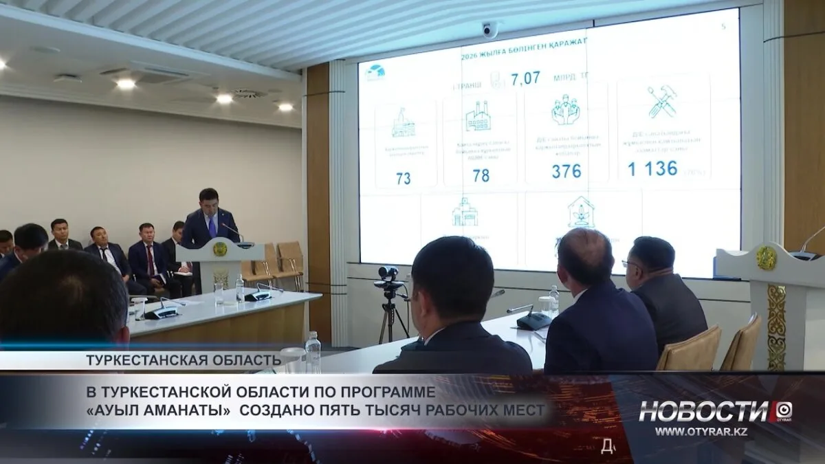 Создание пяти тысяч рабочих мест в Туркестанской области по программе «Ауыл аманаты»: шаг к улучшению социальной ситуации