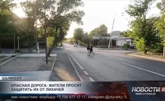 Шымкент: ежедневно на опасном участке дороги фиксируется 4-5 аварий, жители требуют улучшения безопасности
